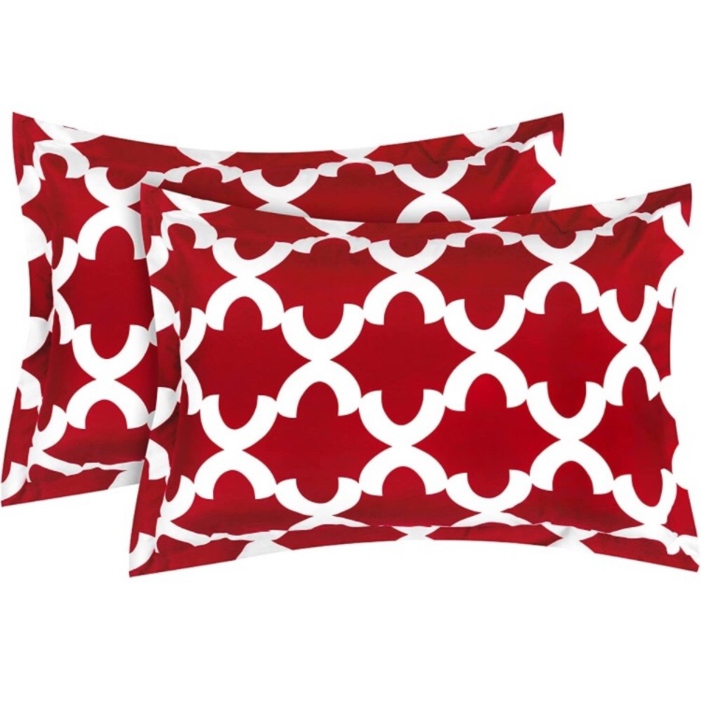 Red Bedding Printed Comforter Set - Picture 6 of 8